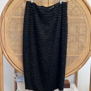 Marina Rinaldi Fringe pencil skirt